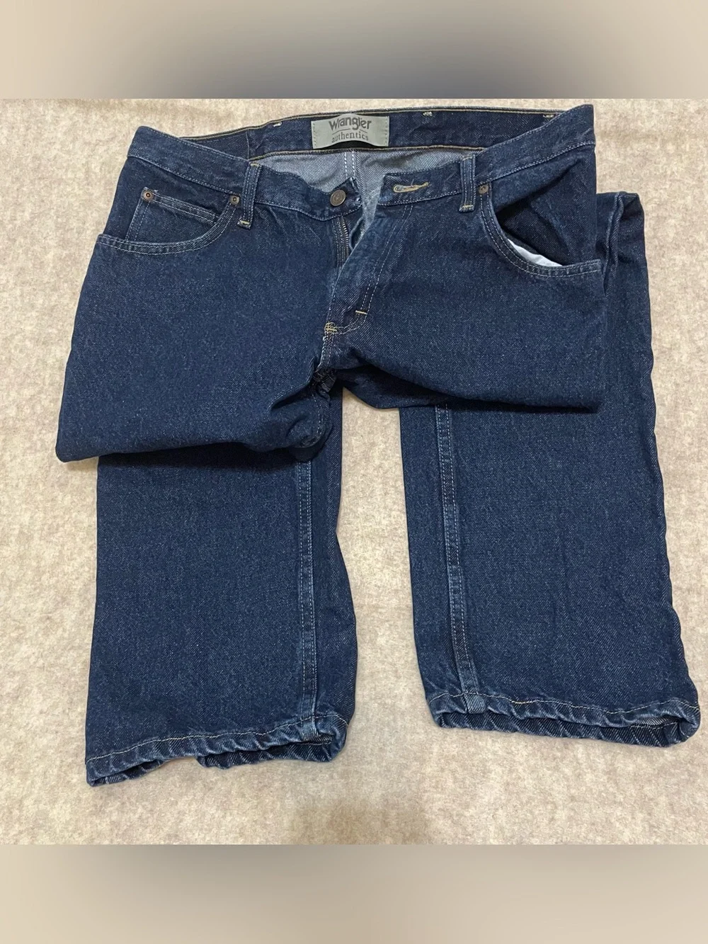 WRANGLER AUTHENTICS 35X29 DARK WASH STRAIGHT JEANS NWOT